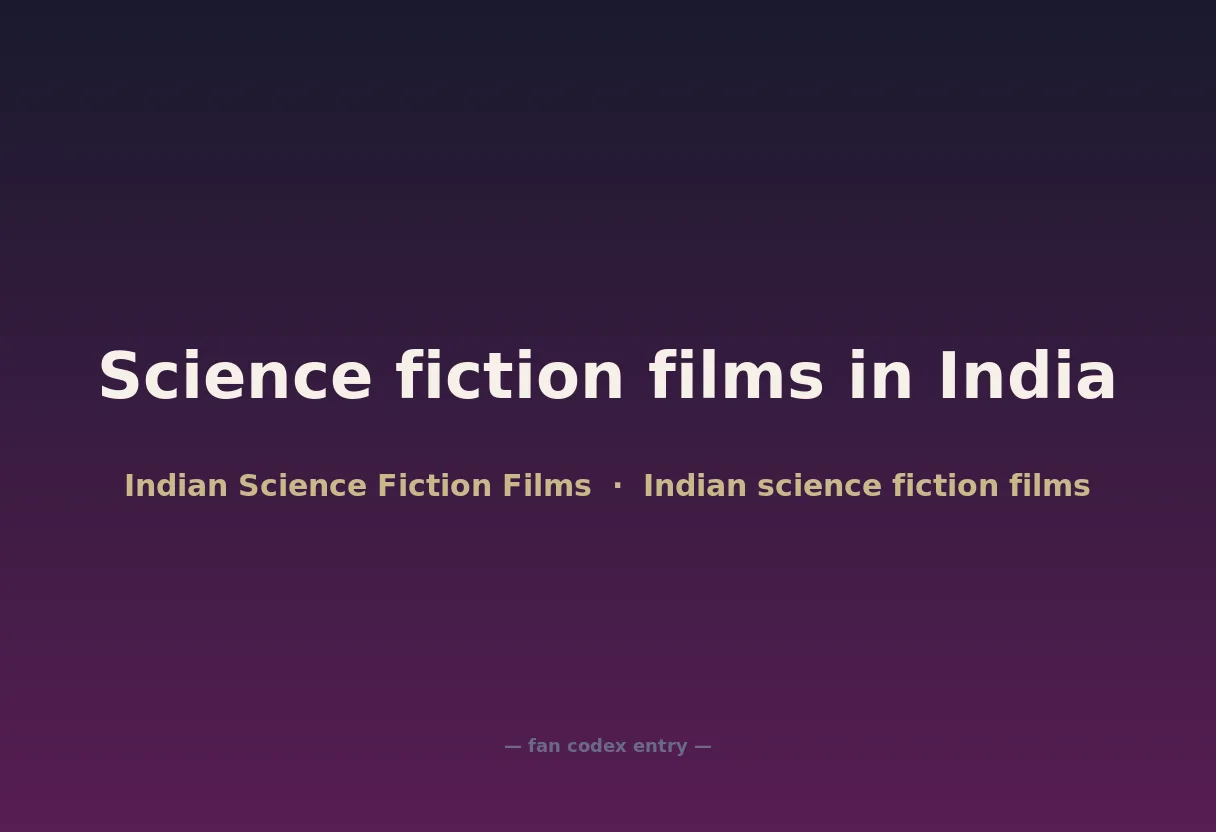 Science fiction films in India